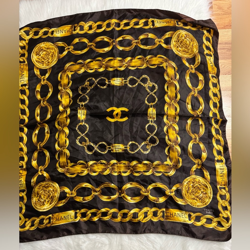 Chanel Vintage Silk Scarf